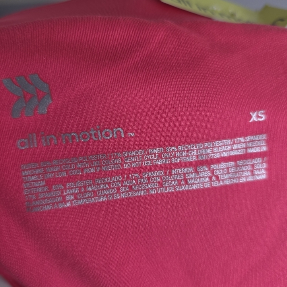 NWT All in Motion Hot Pink Tennis Athletic Skirt Skort XS Extra Small - Picture 5 of 5